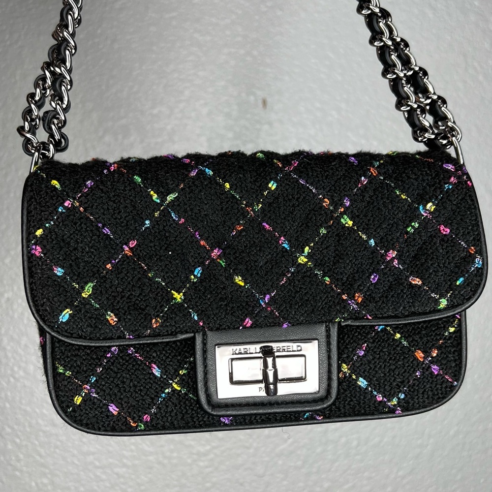 Tweed Karl Lagerfeld shoulder bag/crossbody ✨ IN GREAT CONDITION 🫶🏼